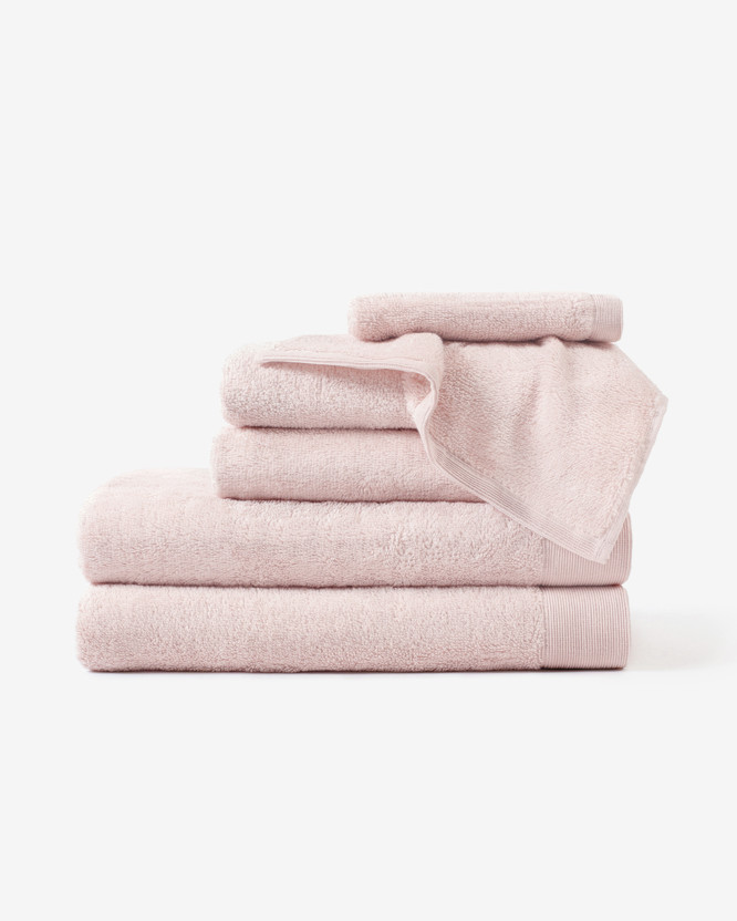 Modalový uterák/osuška s prírodným vláknom - pastelovo ružový