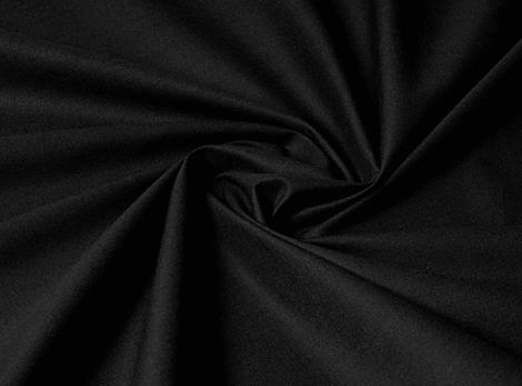 Bavlnená látka - čierne bavlnené plátno