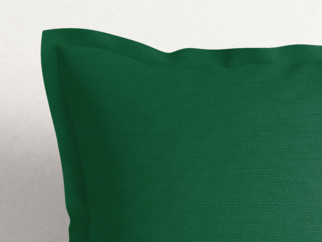 Dekoračná obliečka na vankúš s ozdobným lemom Loneta - UNI tmavo zelená