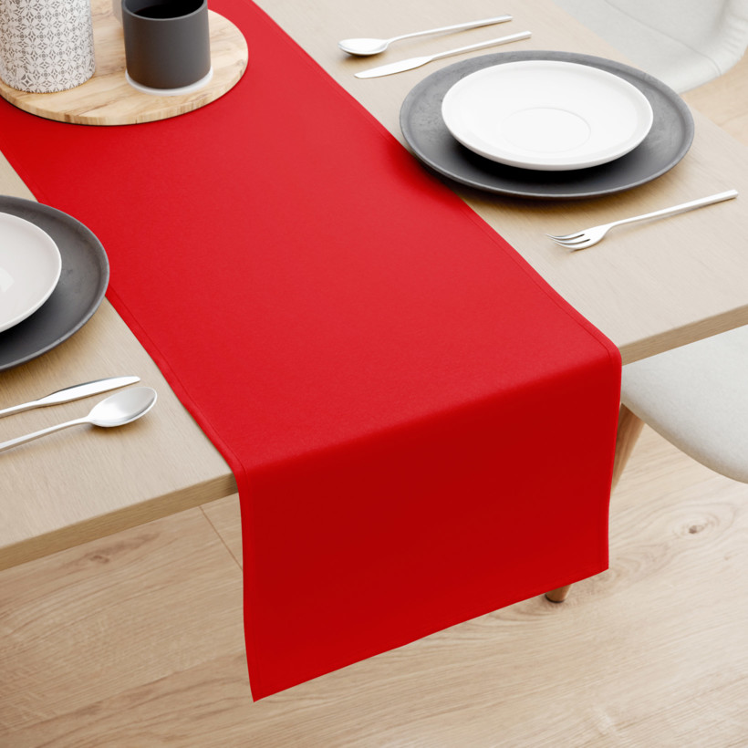 Behúň na stôl 100% bavlnené plátno - červený