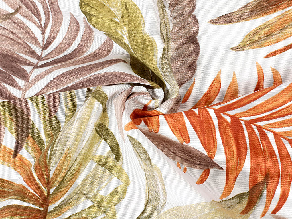 Dekoračná látka Loneta - farebné palmové listy