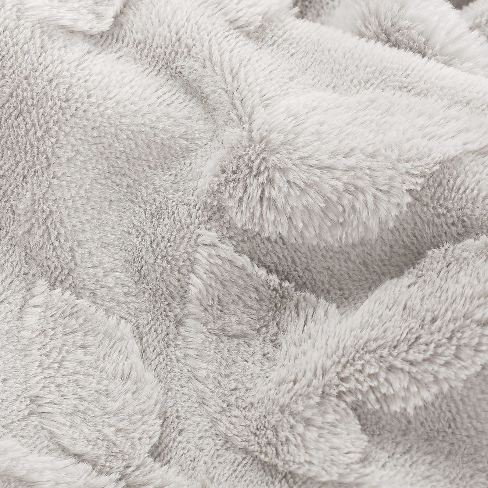 Luxusná deka z mikrovlákna - svetlo sivé lístky