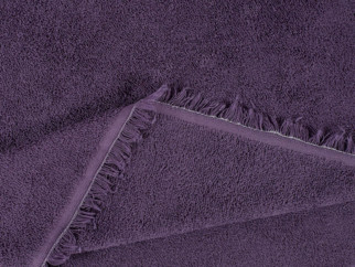 Froté tmavo fialové obojstranné, metráž š. 150 cm