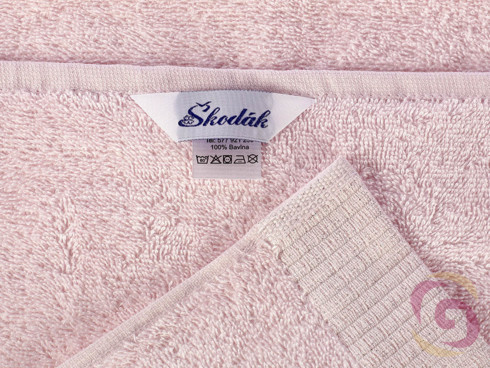 Froté uterák / osuška ružový - detail 2