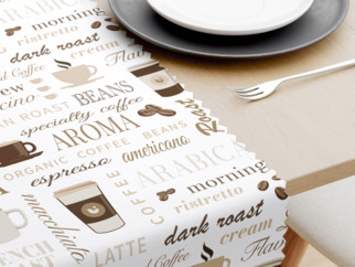 Behúň na stôl teflónový - kávové menu