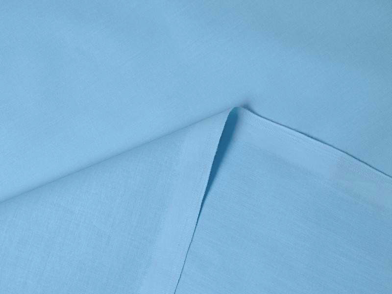Bavlnená jednofarebná látka - plátno Suzy - nebesky modrá