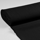 Dekoračná jednofarebná látka Rongo - čierna - šírka 150 cm
