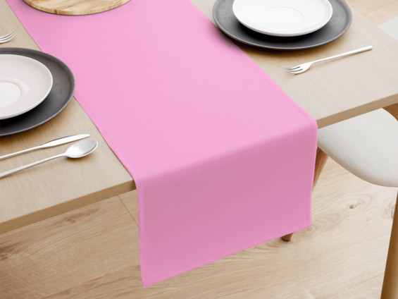 Behúň na stôl 100% bavlnené plátno - ružový