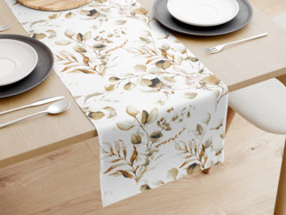Behúň na stôl 100% bavlnené plátno - hnedý eukalyptus