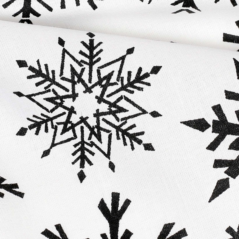 Vianočné bavlnené plátno - snehové vločky