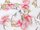 Oválny teflónový obrus - jarný motív ružových magnólií