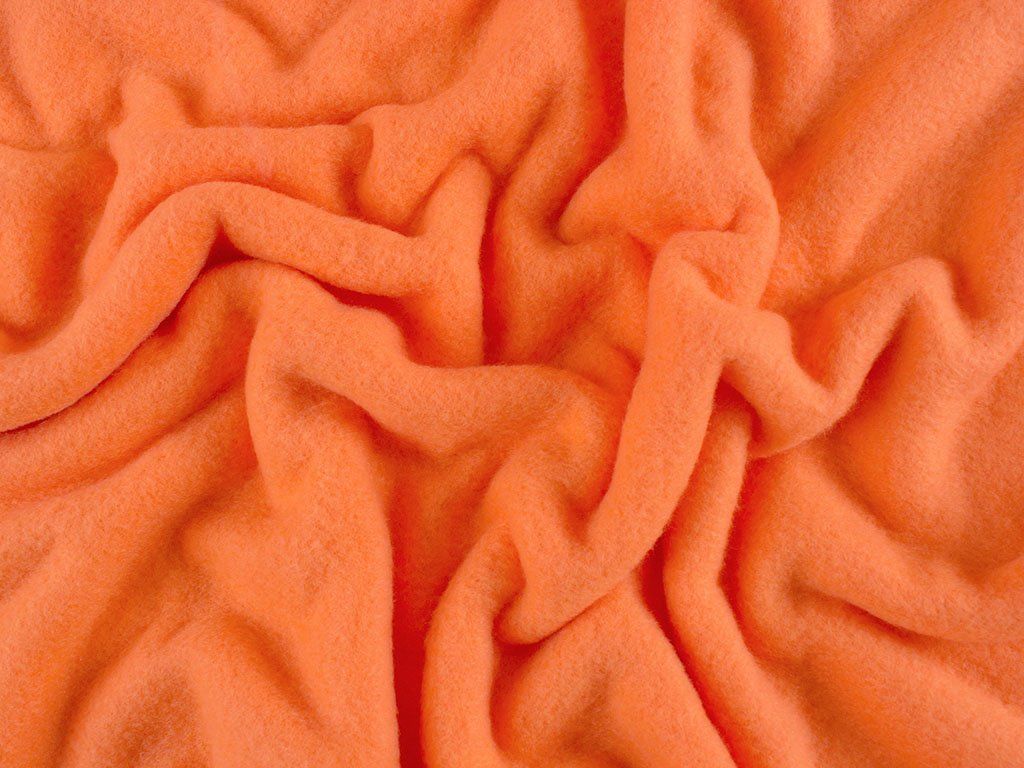 Polar fleece antipilling - oranžový
