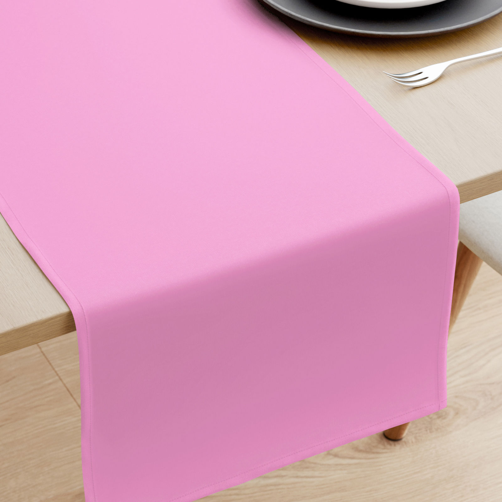 Behúň na stôl 100% bavlnené plátno - ružový