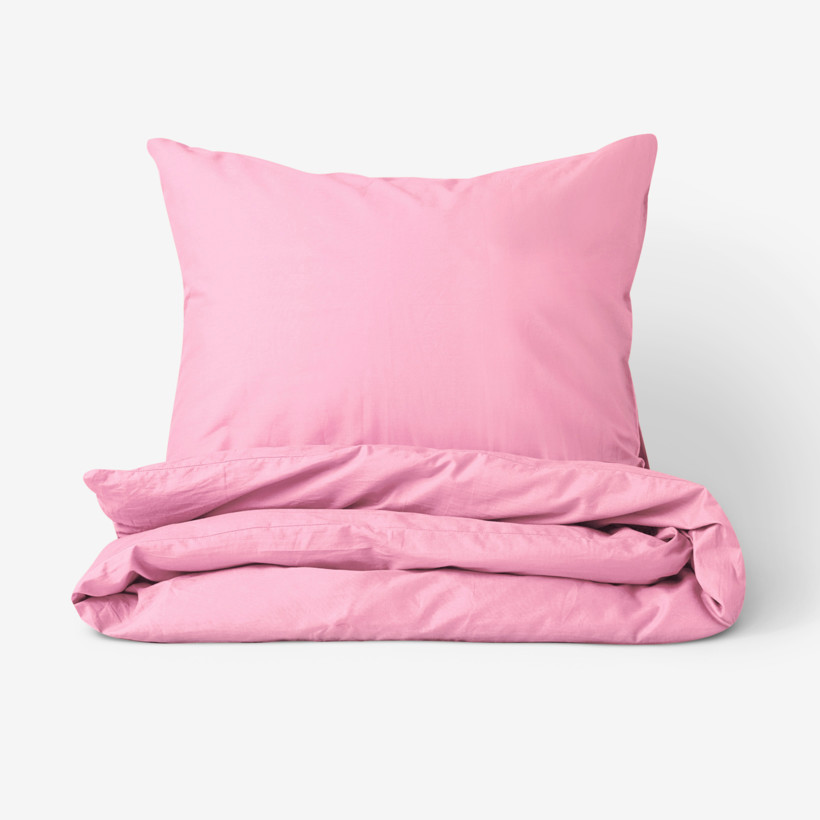Bavlnené posteľné obliečky - ružové