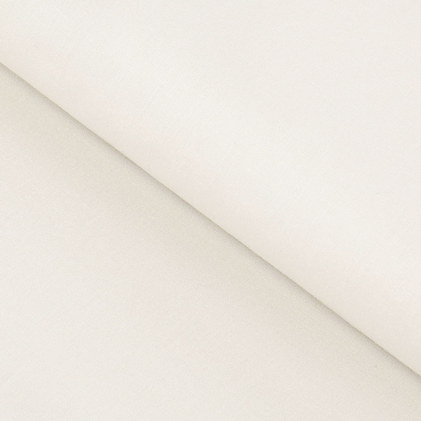 Bavlnená jednofarebná látka - plátno Suzy - slonová kosť