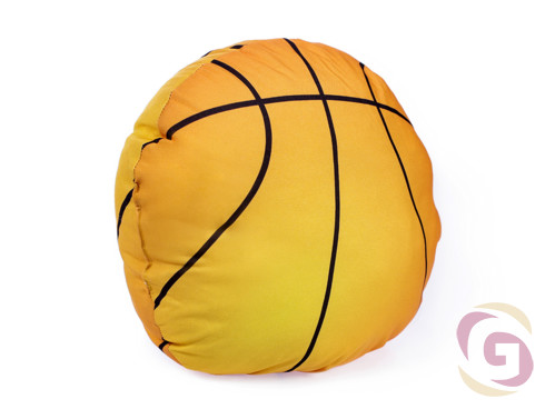 Detský vankúšik - vzor basketbalová lopta