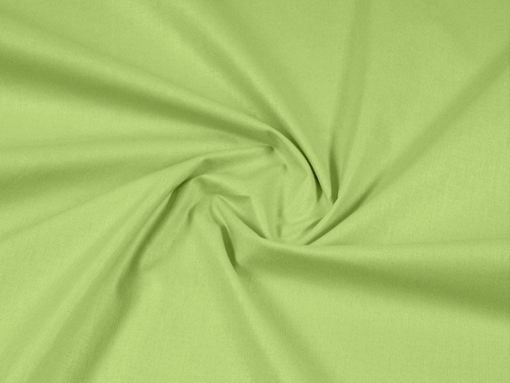 Bavlnená jednofarebná látka - plátno Suzy - zelená