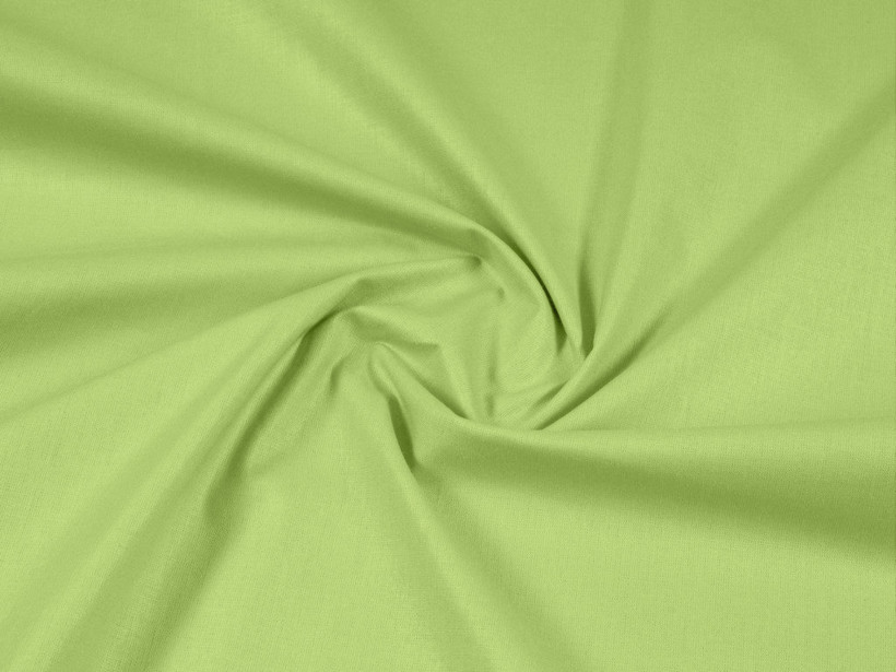 Bavlnená jednofarebná látka - plátno Suzy - zelená