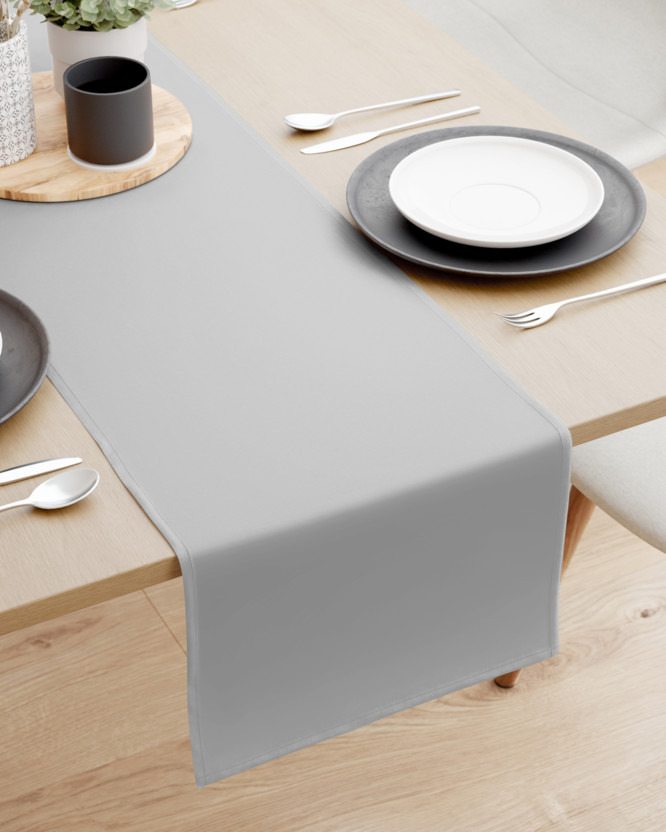 Behúň na stôl 100% bavlnené plátno - sivý