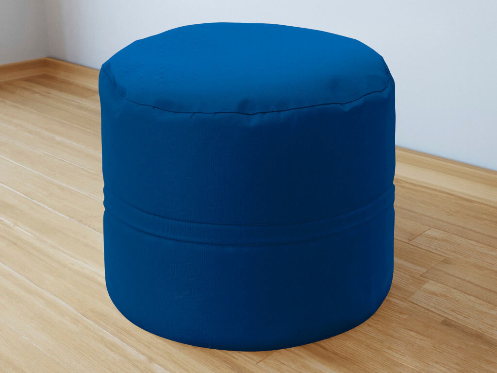 Bavlnený sedacie bobek 50x40 cm - kráľovsky modrý