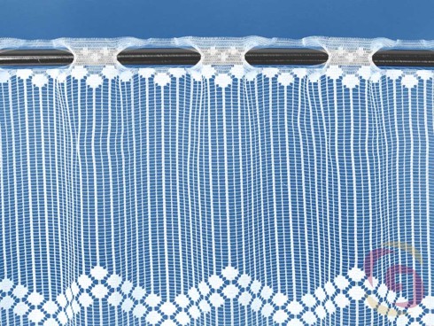 Vitrážková záclona vzor cik-cak prúžky - detail 1