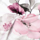 Okrúhly obrus 100% bavlnené plátno - kvety sakury