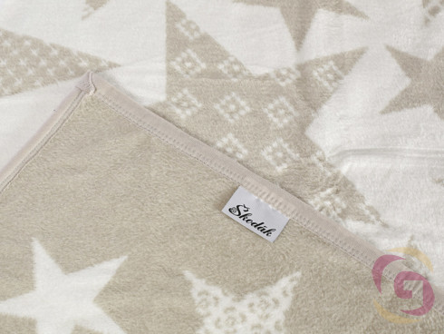 Luxusná deka z bavlny vzor hviezdy