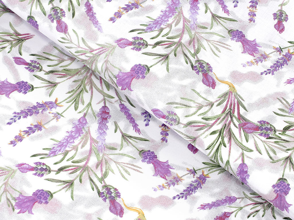Bavlnené plátno - levandule z Provence