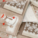 Vianočný dekoračný obrus LONETA - vzor snehuliaci