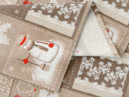 Vianočný dekoračný obrus LONETA - vzor snehuliaci
