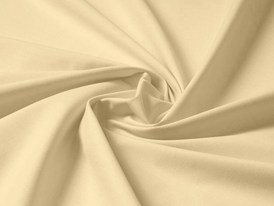 Bavlnená jednofarebná látka - plátno SUZY - béžová - šírka 145 cm