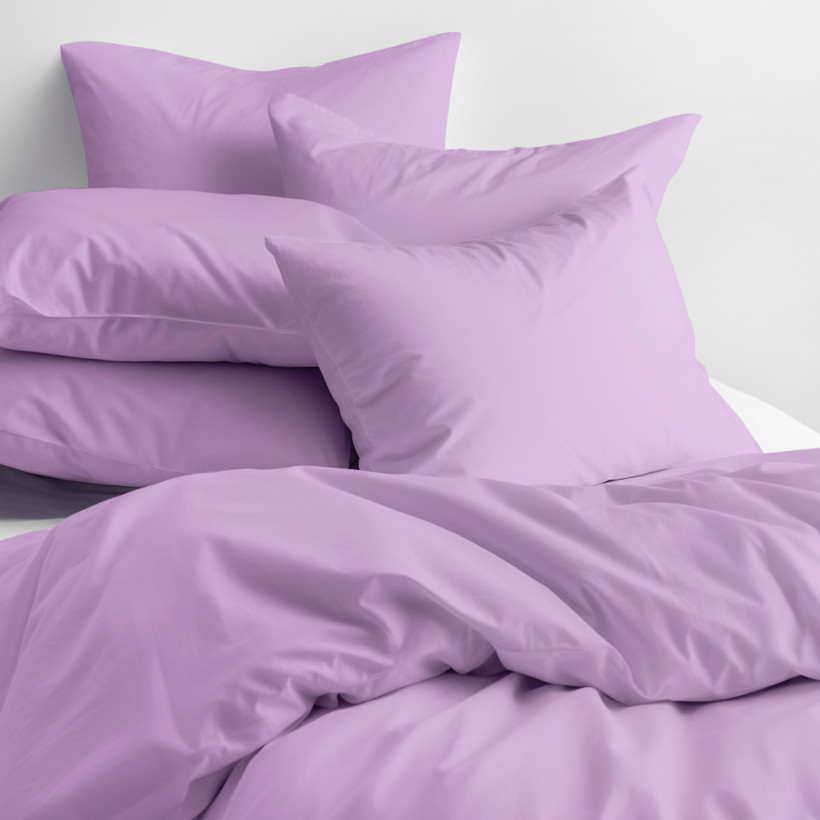 Bavlnené posteľné obliečky - lila
