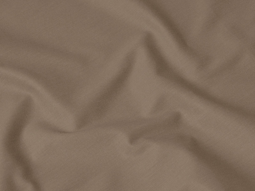 Bavlnená jednofarebná látka - plátno Suzy - hnedá