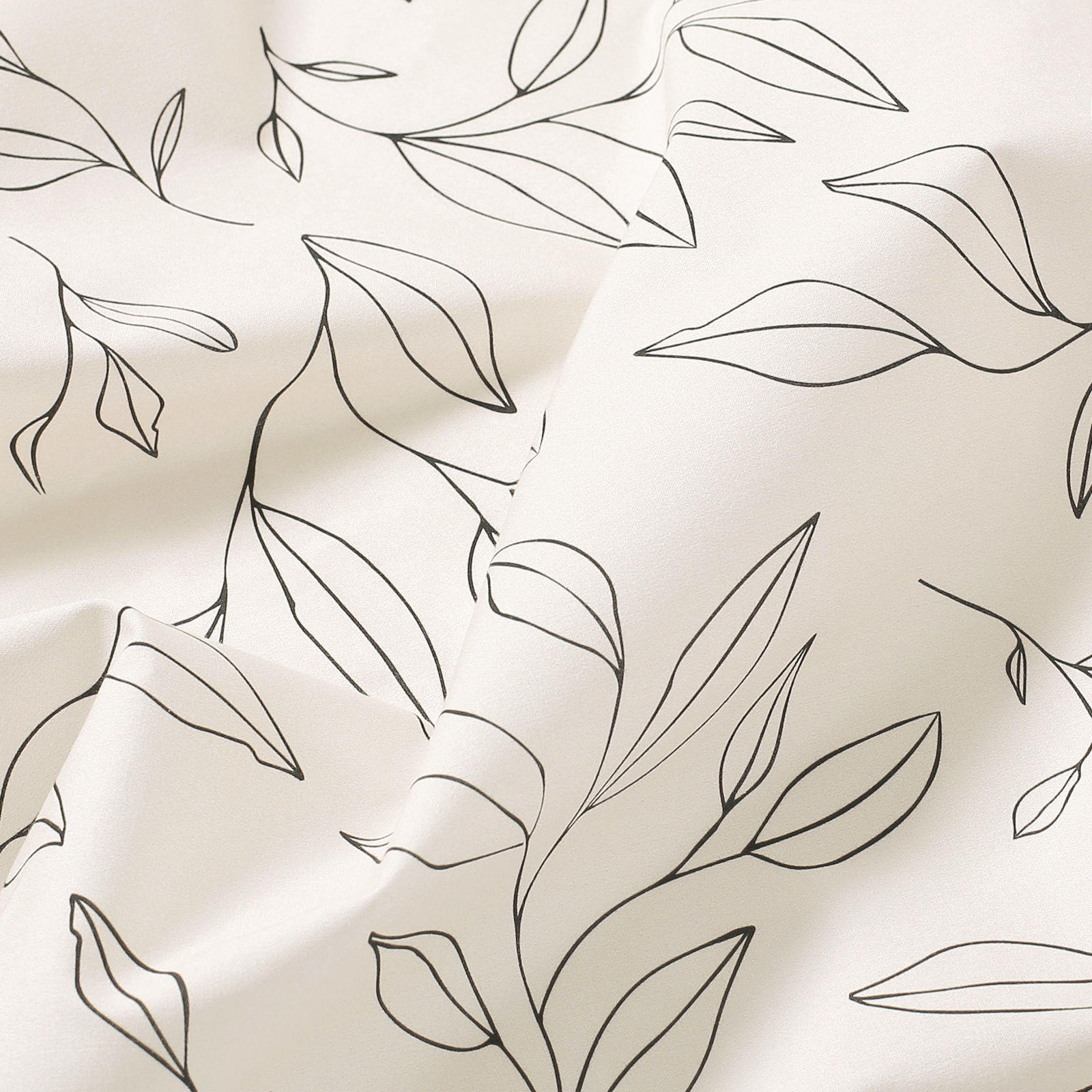 Bavlnené posteľné obliečky - listy na prírodnom