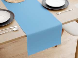 Bavlnený behúň na stôl - nebesky modrý