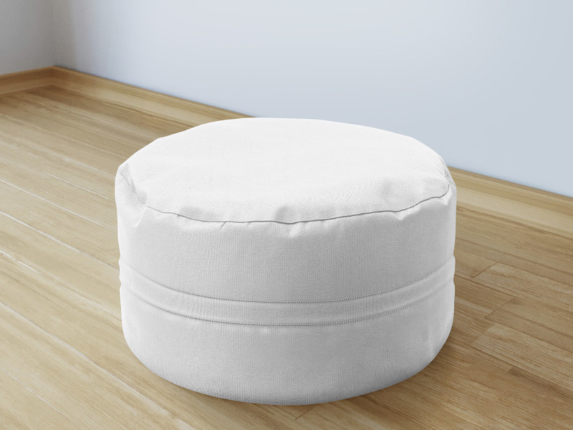 Bavlnený sedacie bobek 50x20 cm - biely