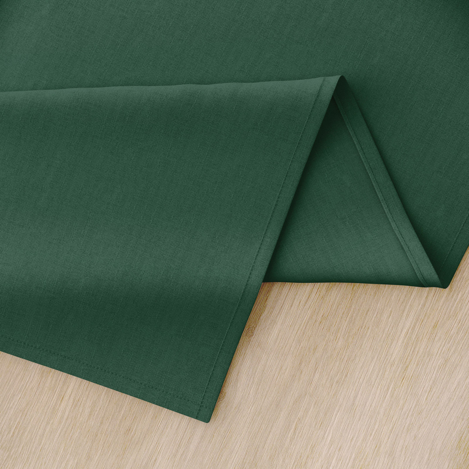 Behúň na stôl 100% bavlnené plátno - tmavo zelený