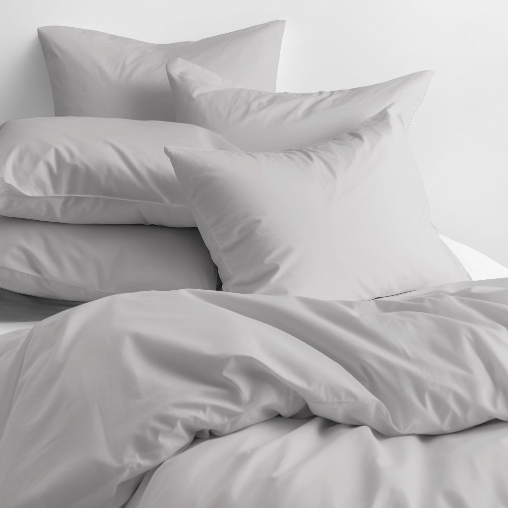 Bavlnené posteľné obliečky - svetlo sivé