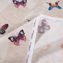 Dekoračná látka Loneta - farební motýle - šírka 140, 280 cm