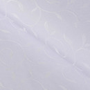 Teflónová látka na obrusy - biela s fialovým nádychom s velkými ornamentami - šírka 160 cm