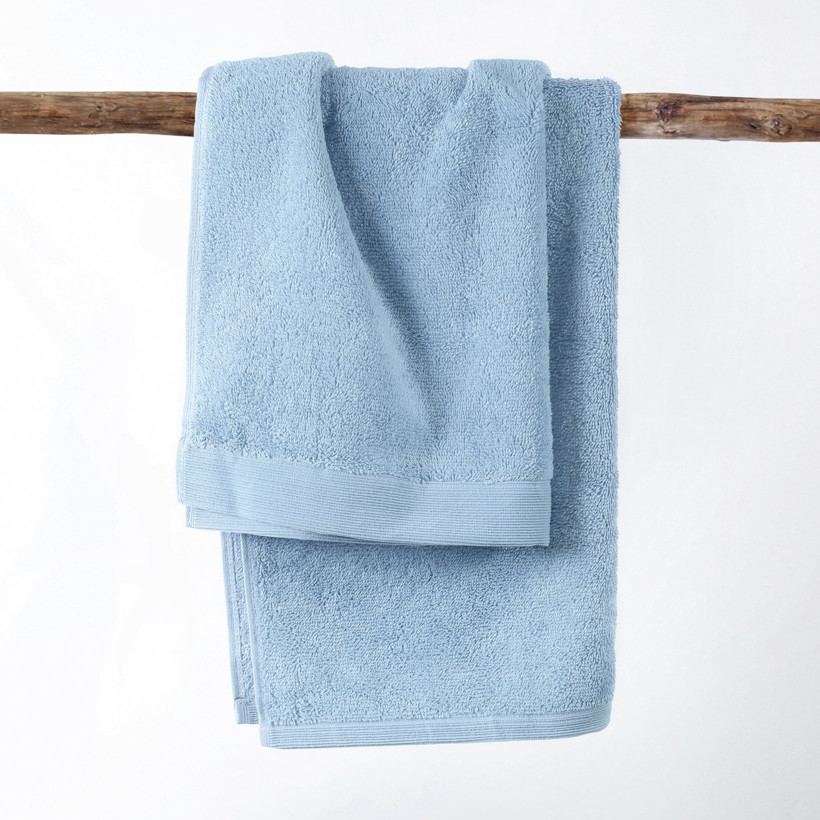 Modalový uterák/osuška s prírodným vláknom - svetlo modrý
