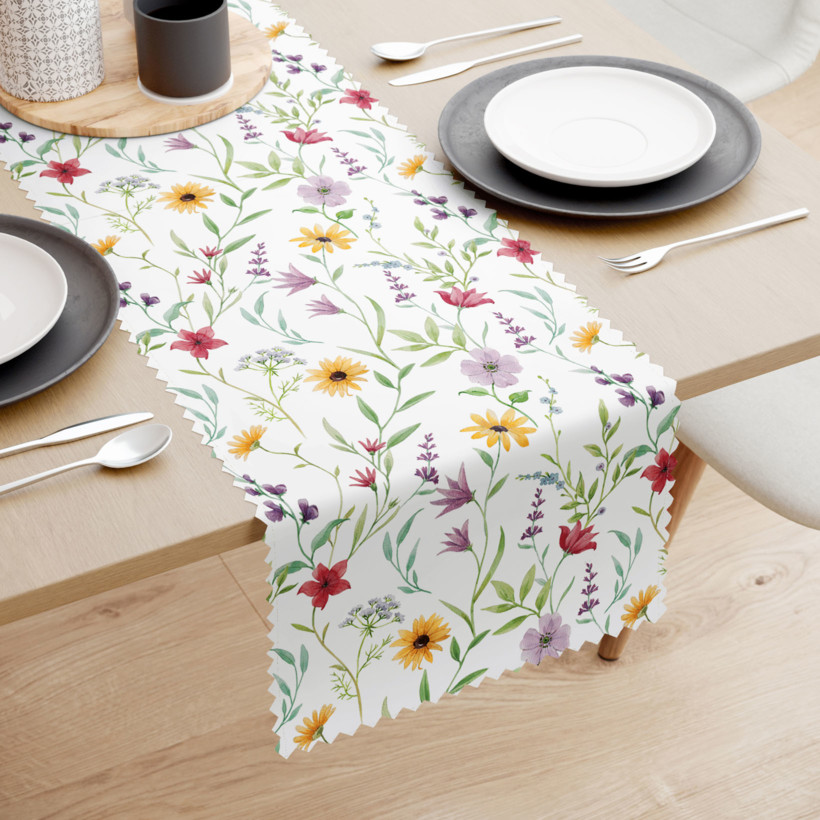 Behúň na stôl teflónový - farebné jarné kvety