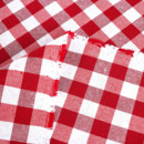 Behúň na stôl Menorca - červené a biele kocky