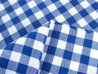 Prestieranie na stôl Menorca - modré a biele kocky - sada 2ks