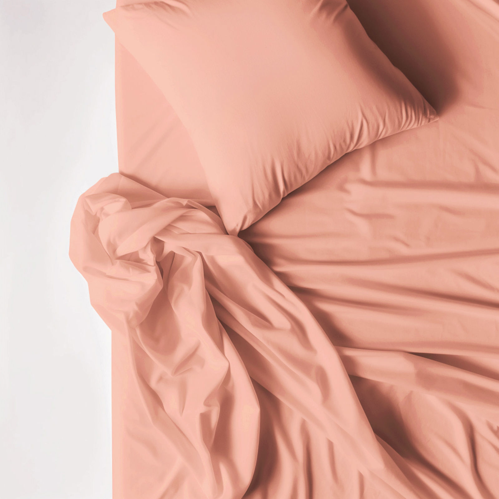 Bavlnené posteľné obliečky - lososové