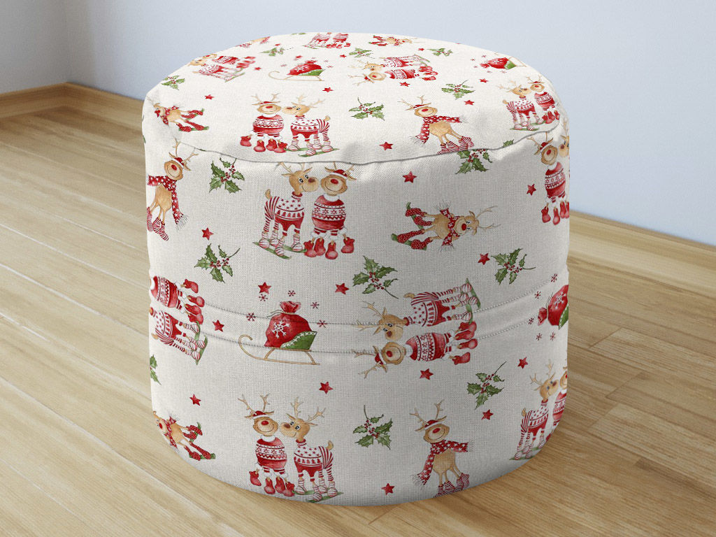 Vianočný sedacie bobek 50x40cm - Loneta - veselí sobíci