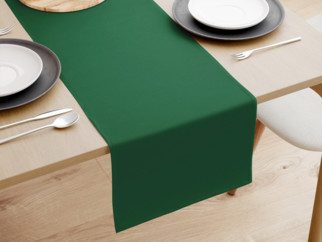 Dekoračný behúň na stôl LONETA - UNI tmavo zelený