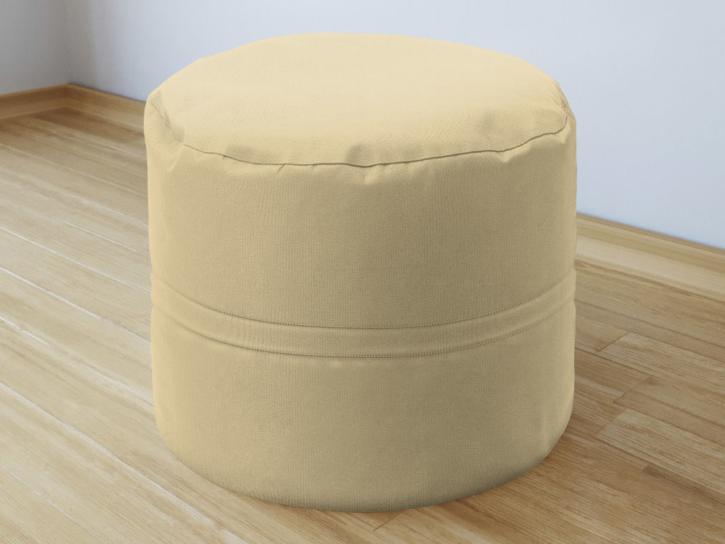 Bavlnený sedacie bobek 50x40 cm - béžový