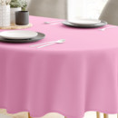 Oválny obrus 100% bavlnené plátno - ružový