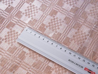 PVC obrusovina priehľadná 0,15 mm - vzor obdĺžničkový - metráž š. 130 cm
